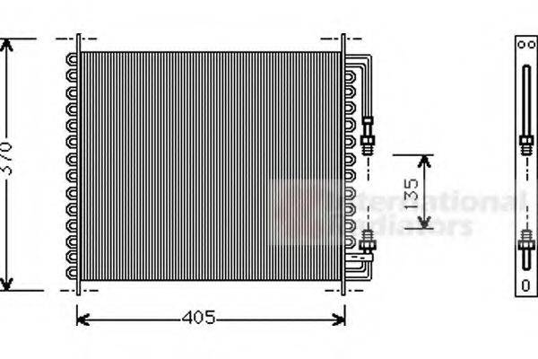 VAN WEZEL 01005064 Конденсатор, кондиционер