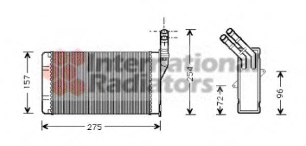 VAN WEZEL 09006150 Теплообменник, отопление салона