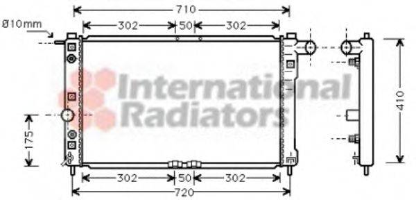 VAN WEZEL 81002010 Радиатор, охлаждение двигателя