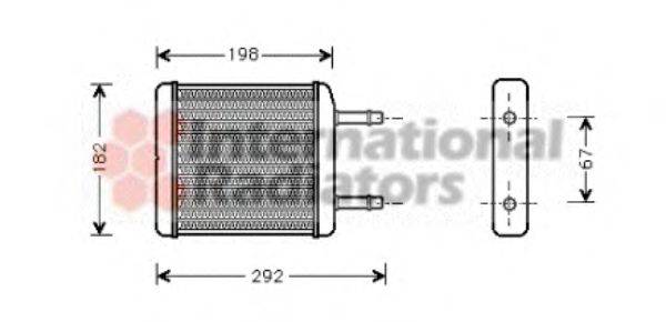 VAN WEZEL 81006024 Теплообменник, отопление салона