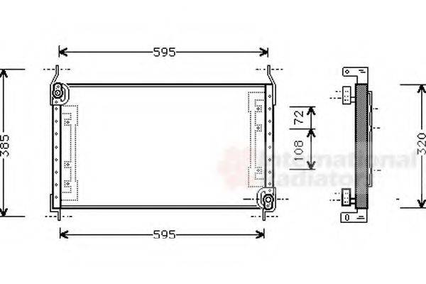 VAN WEZEL 17005194 Конденсатор, кондиционер