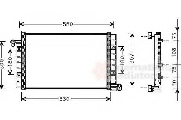 VAN WEZEL 17005222 Конденсатор, кондиционер