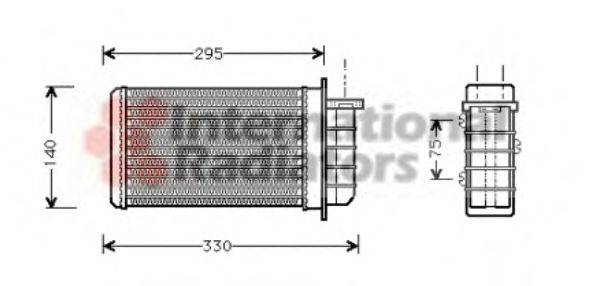 VAN WEZEL 17006191 Теплообменник, отопление салона