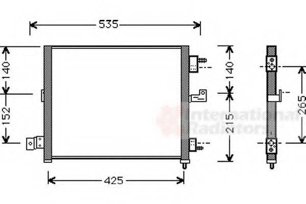 VAN WEZEL 82005062 Конденсатор, кондиционер