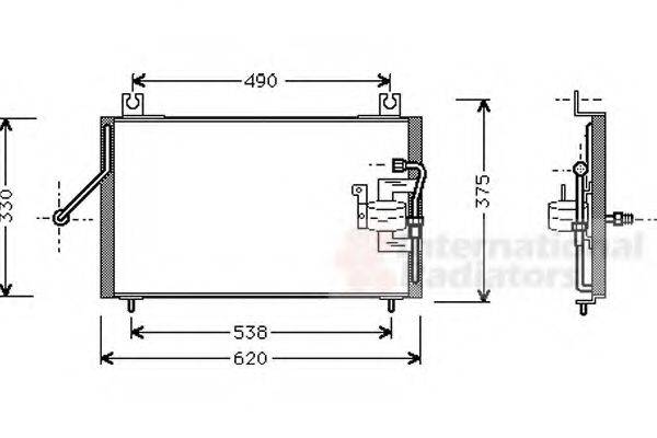 VAN WEZEL 83005003 Конденсатор, кондиционер