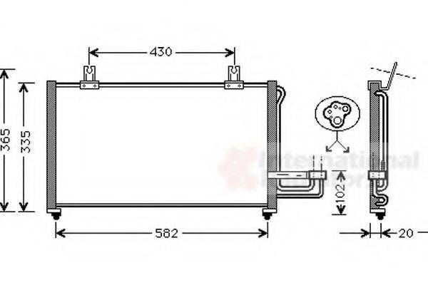 VAN WEZEL 83005013 Конденсатор, кондиционер