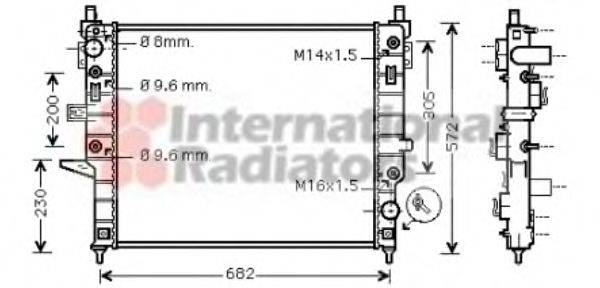 VAN WEZEL 30002271 Радиатор, охлаждение двигателя