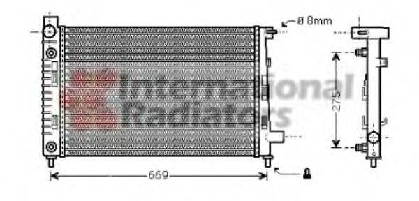 VAN WEZEL 30002282 Радиатор, охлаждение двигателя