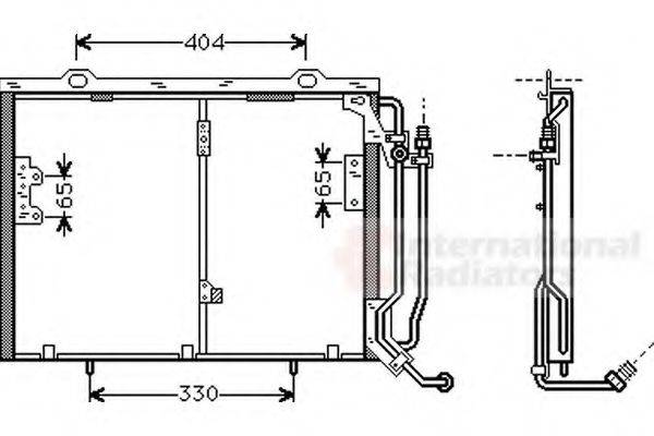 VAN WEZEL 30005245 Конденсатор, кондиционер