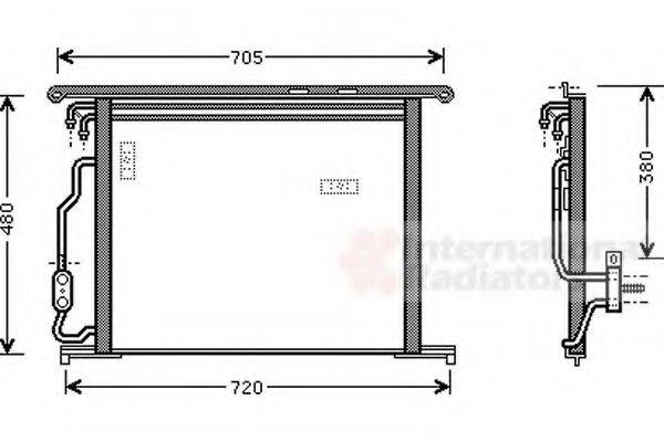 VAN WEZEL 30005280 Конденсатор, кондиционер