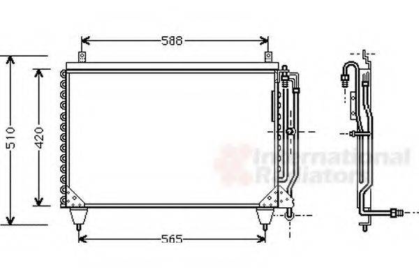 VAN WEZEL 30005284 Конденсатор, кондиционер