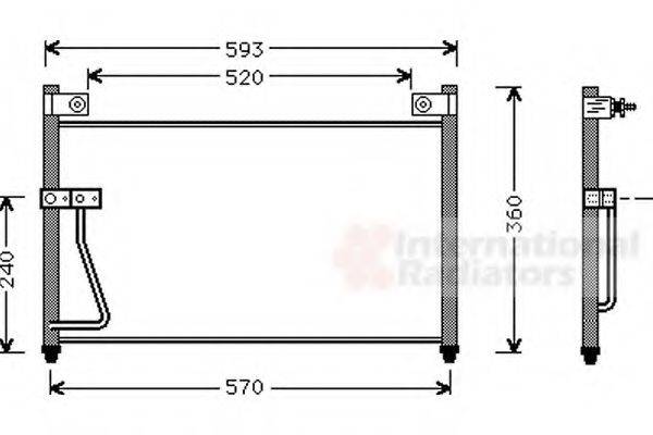 VAN WEZEL 27005126 Конденсатор, кондиционер