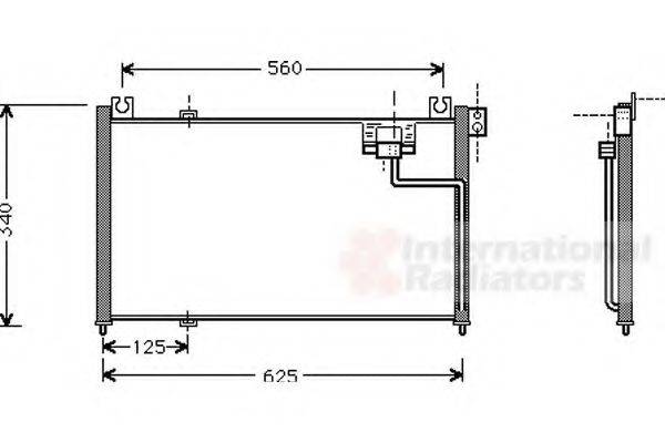 VAN WEZEL 27005127 Конденсатор, кондиционер