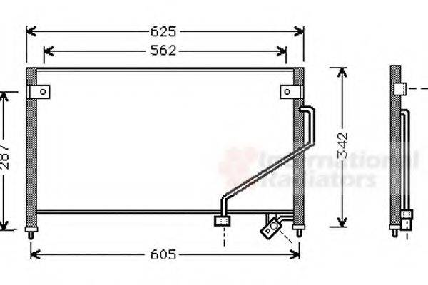 VAN WEZEL 27005129 Конденсатор, кондиционер