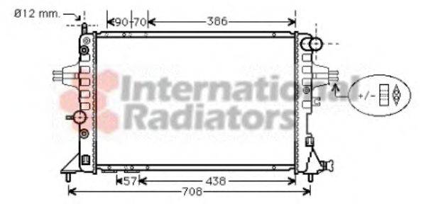 VAN WEZEL 37002253 Радиатор, охлаждение двигателя