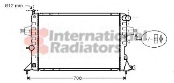 VAN WEZEL 37002293 Радиатор, охлаждение двигателя