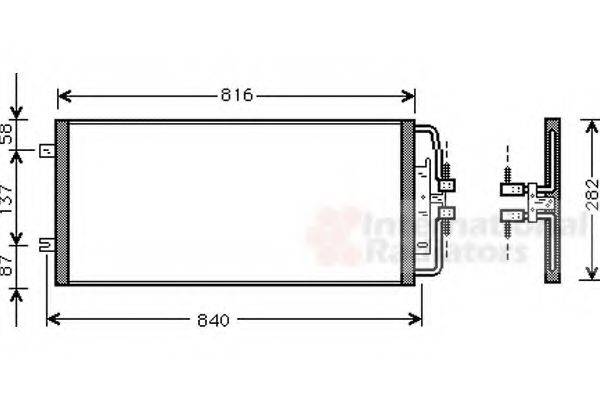 VAN WEZEL 37005302 Конденсатор, кондиционер