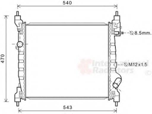 VAN WEZEL 81002141 Радиатор, охлаждение двигателя