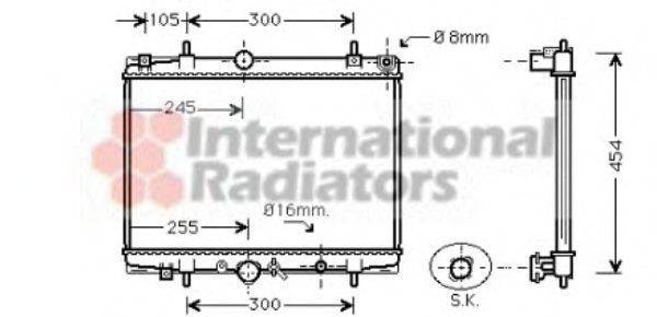 VAN WEZEL 40002200 Радиатор, охлаждение двигателя