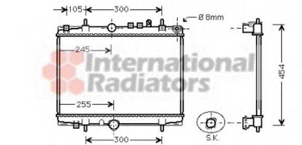 VAN WEZEL 40002208 Радиатор, охлаждение двигателя