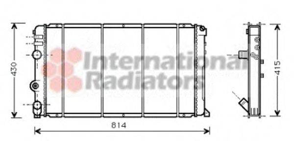 VAN WEZEL 43002263 Радиатор, охлаждение двигателя