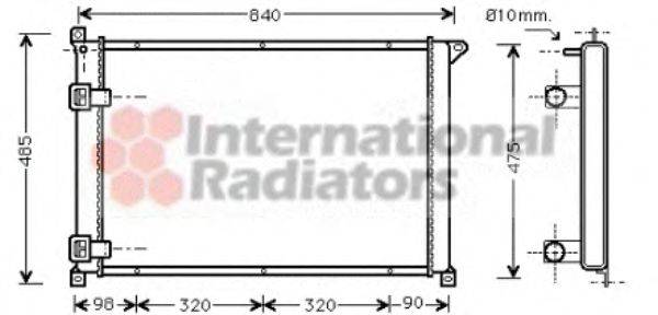 VAN WEZEL 43002265 Радиатор, охлаждение двигателя