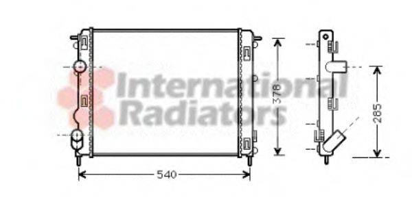 VAN WEZEL 43002270 Радиатор, охлаждение двигателя