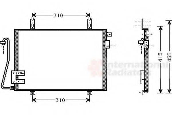VAN WEZEL 43005221 Конденсатор, кондиционер