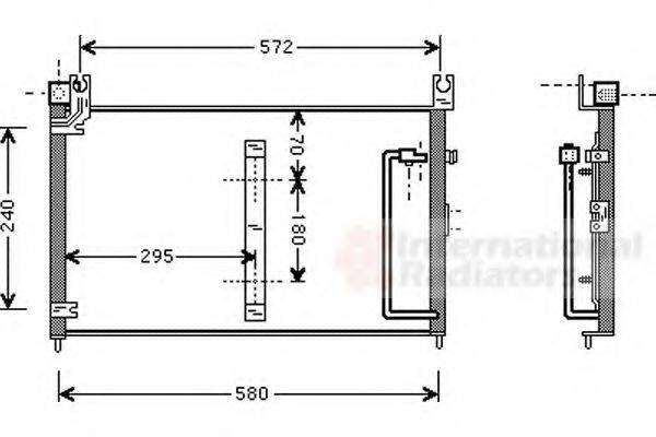 VAN WEZEL 52005038 Конденсатор, кондиционер
