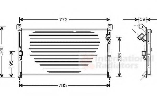 VAN WEZEL 53005130 Конденсатор, кондиционер