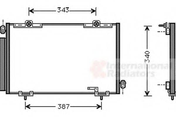 VAN WEZEL 53005250 Конденсатор, кондиционер