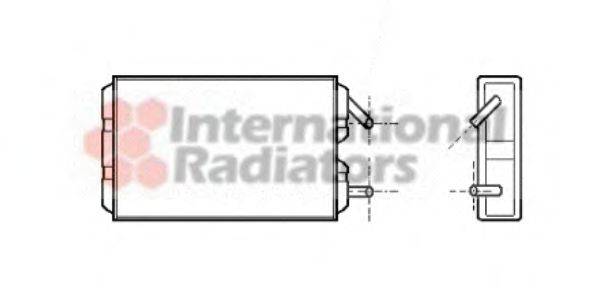 VAN WEZEL 59006041 Теплообменник, отопление салона