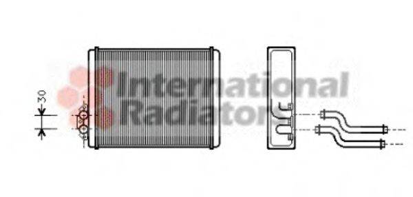 VAN WEZEL 59006084 Теплообменник, отопление салона