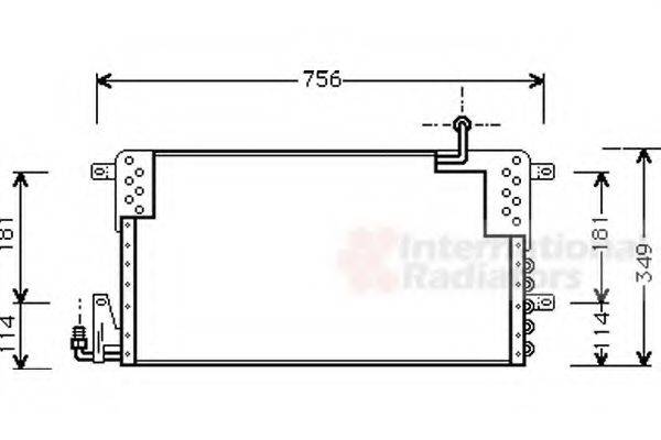 VAN WEZEL 58005161 Конденсатор, кондиционер