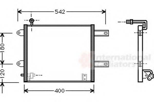 VAN WEZEL 58005177 Конденсатор, кондиционер