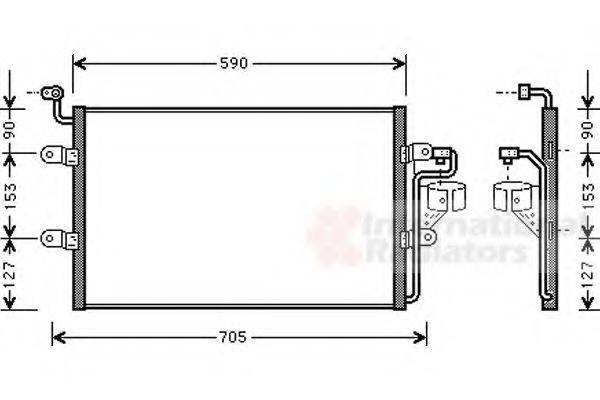 VAN WEZEL 58005181 Конденсатор, кондиционер