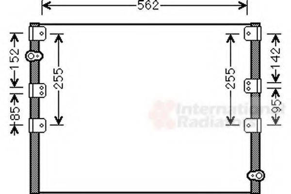 VAN WEZEL 53005278 Конденсатор, кондиционер