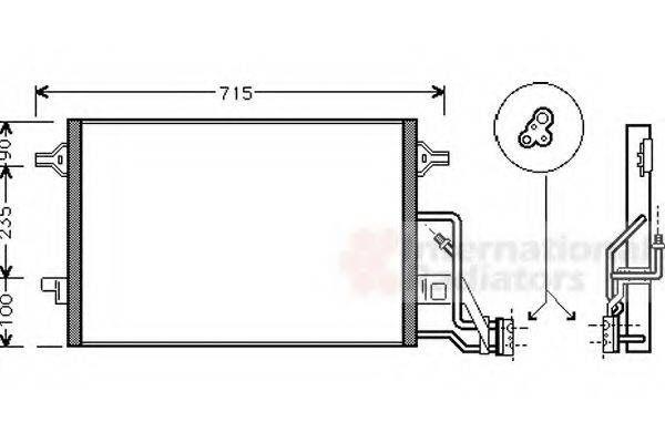 VAN WEZEL 58005189 Конденсатор, кондиционер