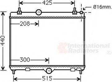 VAN WEZEL 40002358 Радиатор, охлаждение двигателя