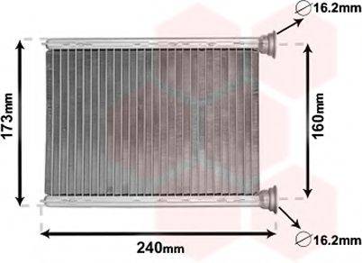 VAN WEZEL 43006569 Теплообменник, отопление салона