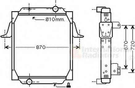 VAN WEZEL 67002066 Радиатор, охлаждение двигателя