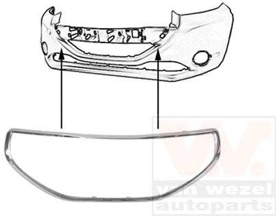 VAN WEZEL 4034585 Облицовка, бампер