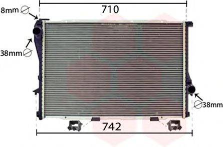 VAN WEZEL 06002233 Радиатор, охлаждение двигателя