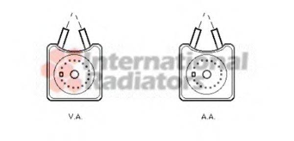 VAN WEZEL 58003215 масляный радиатор, двигательное масло