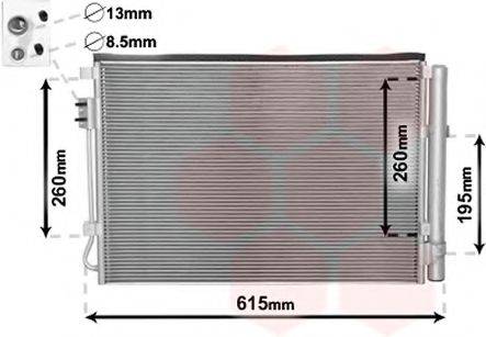 VAN WEZEL 82005207 Конденсатор, кондиционер