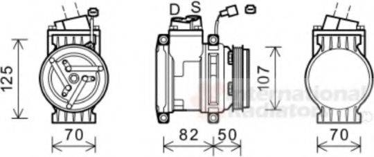 VAN WEZEL 0800K041 Компрессор, кондиционер