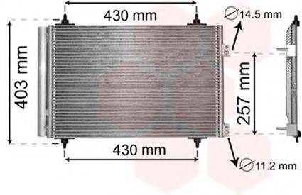 VAN WEZEL 09005231 Конденсатор, кондиционер