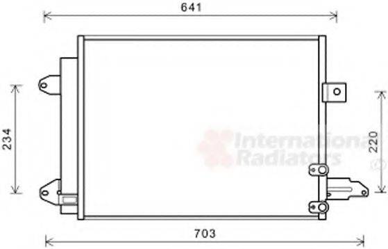 VAN WEZEL 03005367 Конденсатор, кондиционер