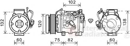 VAN WEZEL 5300K664 Компрессор, кондиционер