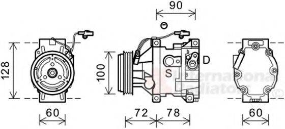 VAN WEZEL 2700K253 Компрессор, кондиционер